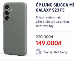 Ốp lưng silicon mềm Galaxy S23 FE