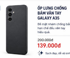 Ốp lưng chống bám vân tay Galaxy A35