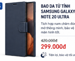 Bao da từ tính Samsung Galaxy Note 20 Ultra